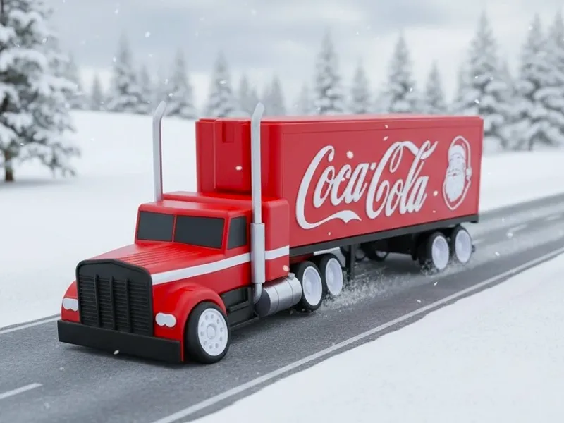 Tooned Semi truck - Xmas edition