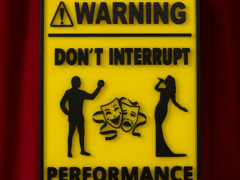 Warning! Don´t Interrupt. Performance in Progress