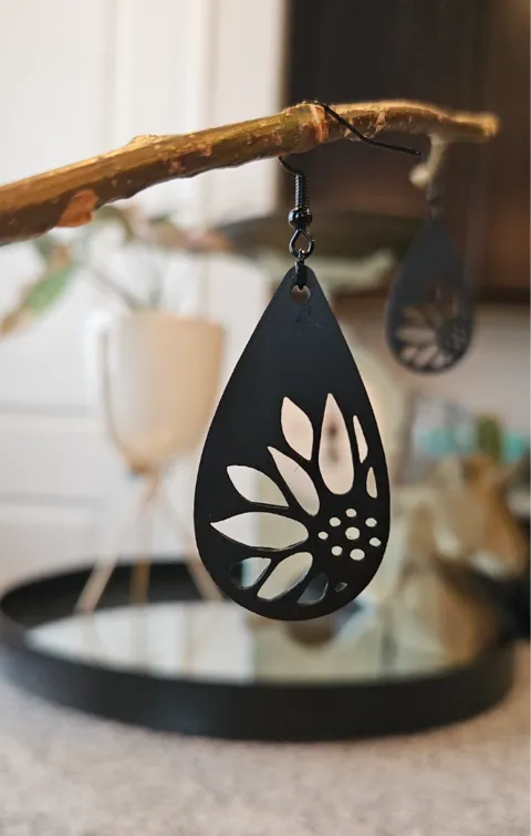 Sunflower earrings