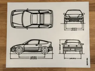 Honda CRX Blueprints