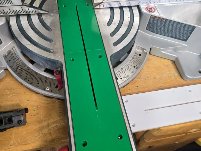 Bosch 10" miter saw CM10GD zero clearance insert