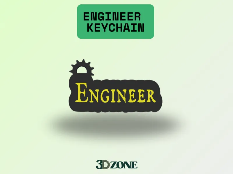 Engineer keychain