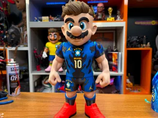 SUPER MÁRIO COM A CAMISA AZUL - SELEÇÃO BRASILEIRA