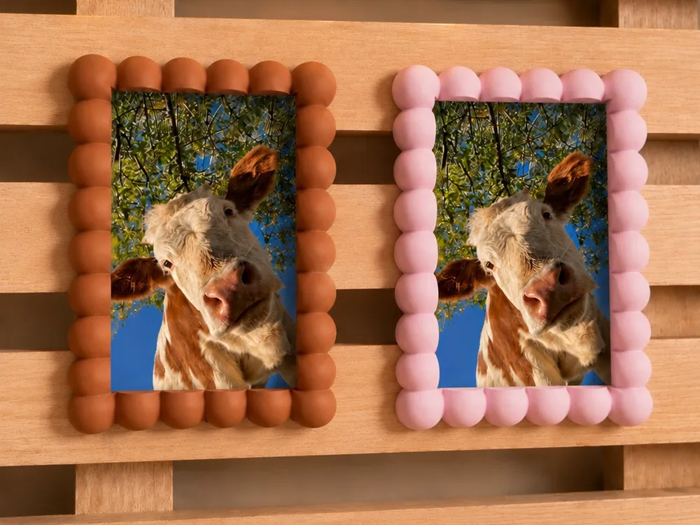 Marco decorativo: Bubble Photo Frame – 2x3" / 5x7.6 cm Photos. Referencia del modelo original.