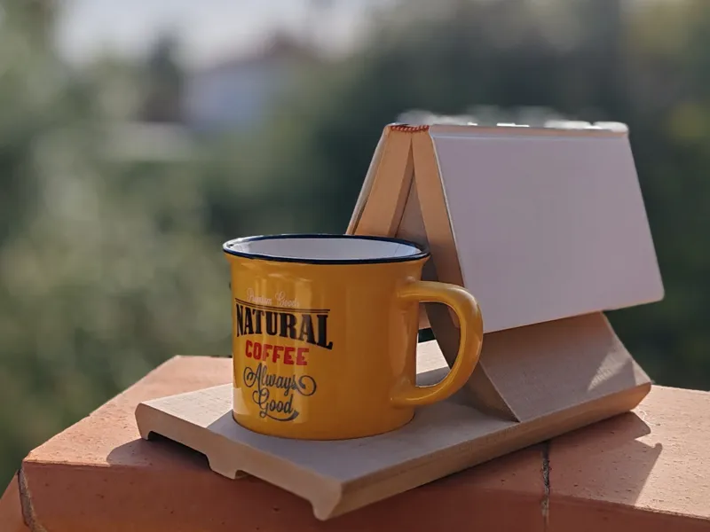 Cup and Bookrest - Oriental Style