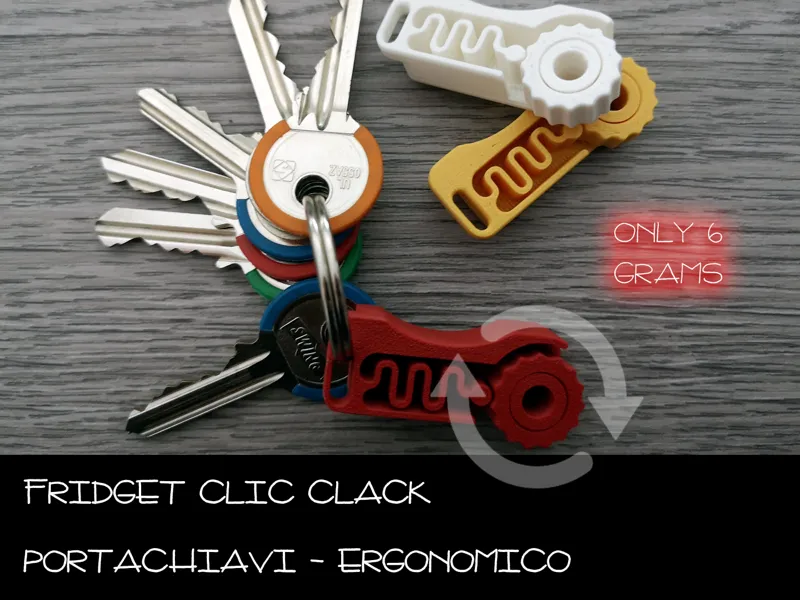 Fridget giocattolo clic clack - portachiavi 