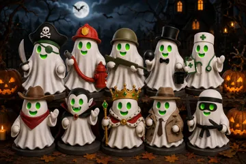 Adorno temático: Zegu Ghost Collection – Paint By Your Own — vista de referencia 4