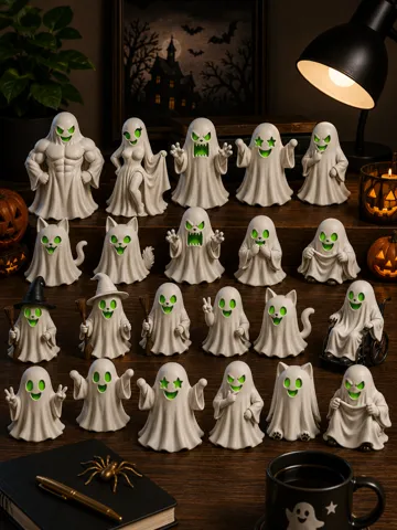 Adorno temático: Zegu Ghost Collection – Paint By Your Own — vista de referencia 2