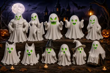 Adorno temático: Zegu Ghost Collection – Paint By Your Own — vista de referencia 3