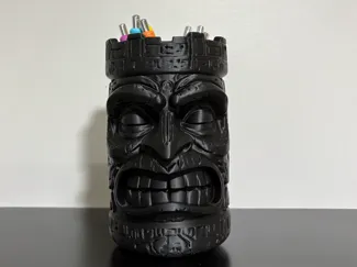 Tiki Pencil Holder
