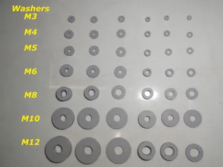 Washers M3 M4 M5 M6 M8 M10 M12