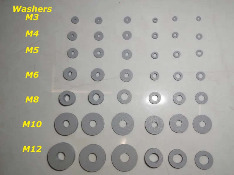 Washers M3 M4 M5 M6 M8 M10 M12