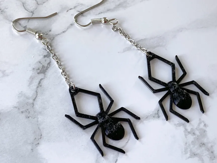 Spider Dangle Earrings view 4