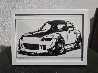 honda s2000 line art
