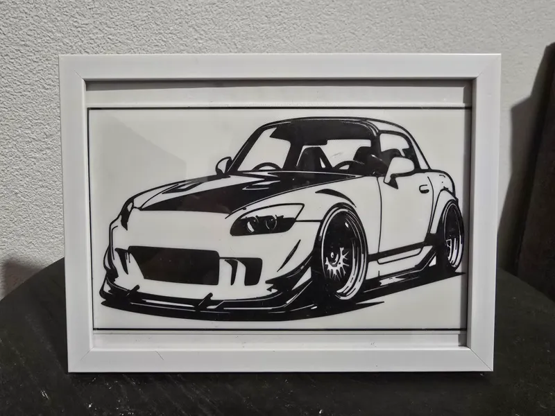 honda s2000 line art