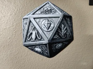 Custom DnD D20 Die Hueforge