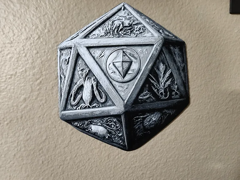 Custom DnD D20 Die Hueforge