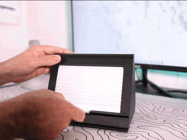 iPad Desk Organizer with Roll-Top Storage