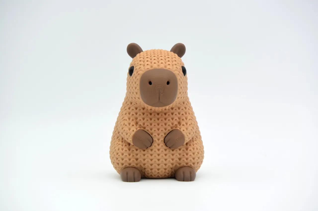 Knitted Capybara view 3