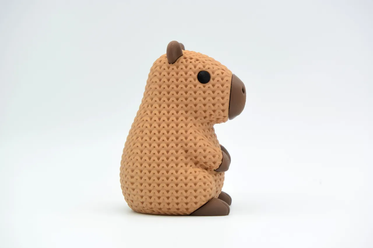 Knitted Capybara view 2