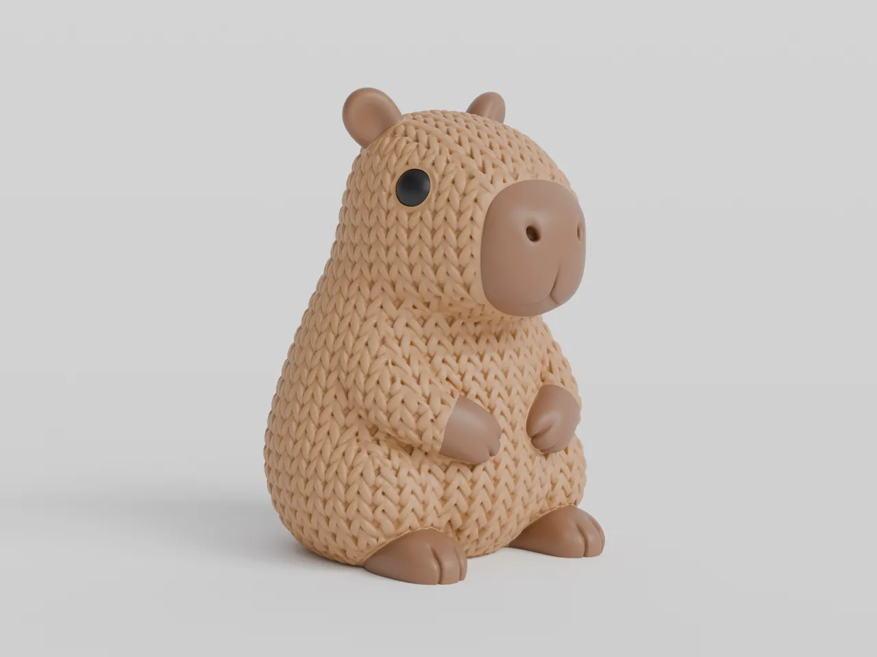 Knitted Capybara view 4