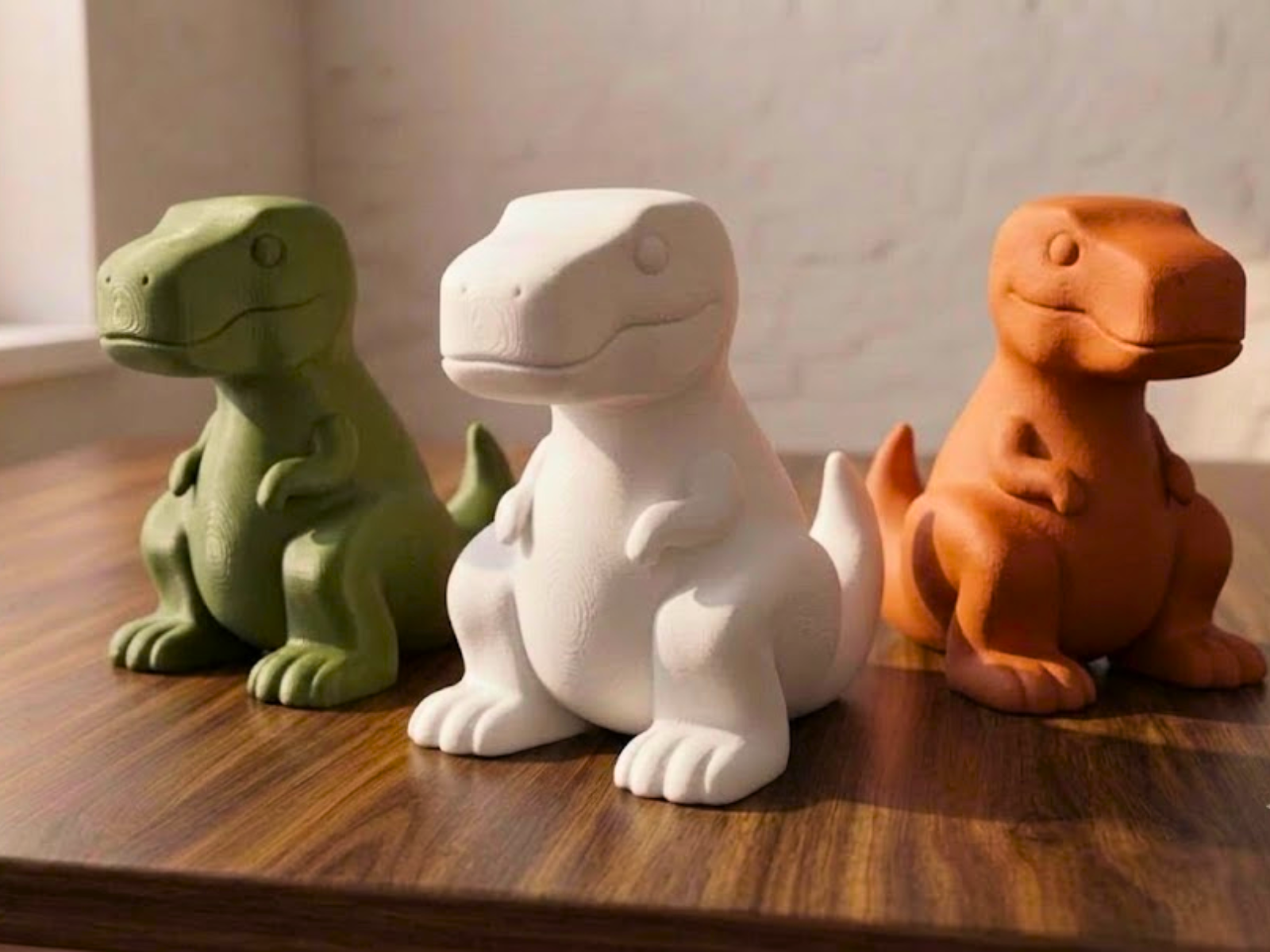 Cute Sitting T-Rex – Chibi Dinosaur