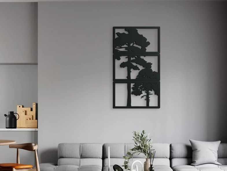 Trees Multi Panel 3D Wall Art