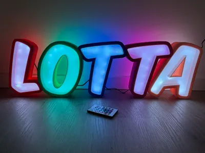 Name lamp LOTTA