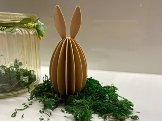 Easter egg with bunny ear