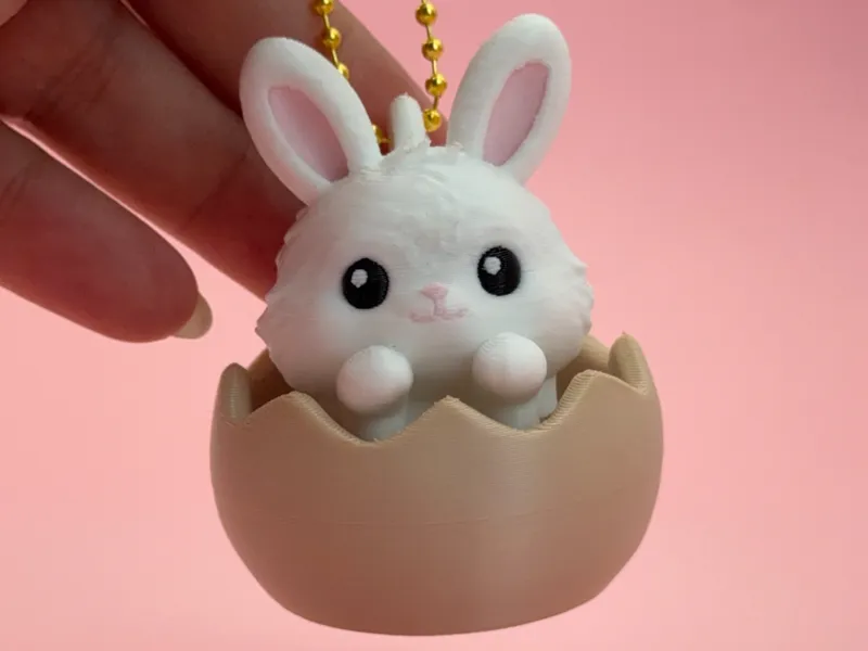 Cute Bunny – Fidget Clickers Keychains