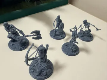 Adorno temático: Skeleton Warband 28mm Minis Set — vista de referencia 3