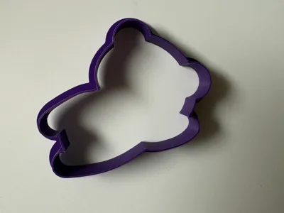 Lazy Panda Cookie Cutter (outline)