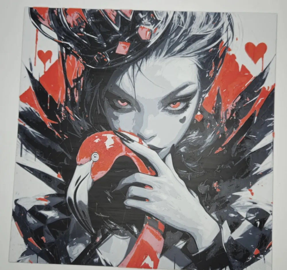 Queen of Hearts Hueforge by LoFi Layers - MakerWorld