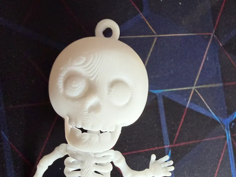 Dancing skeleton keychain
