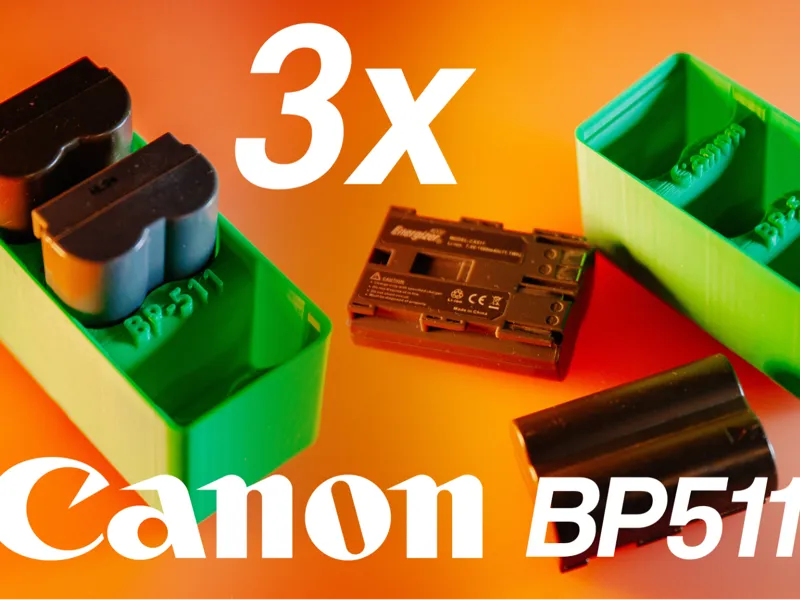 Canon BP-511 BP511 Gridfinity Battery Holder