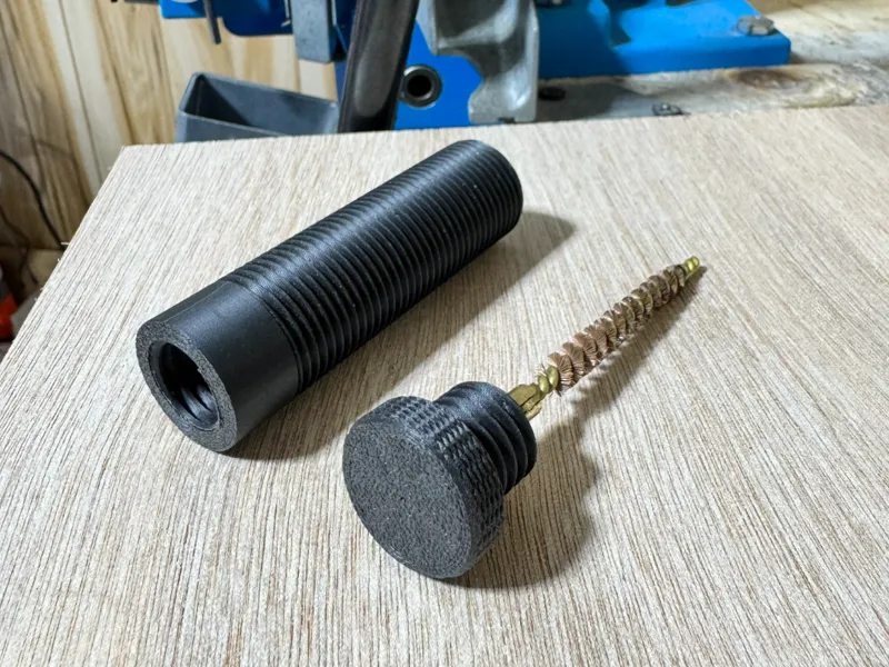 Reloading die neck brush holder