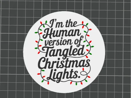 Tangled Christmas Lights Coaster