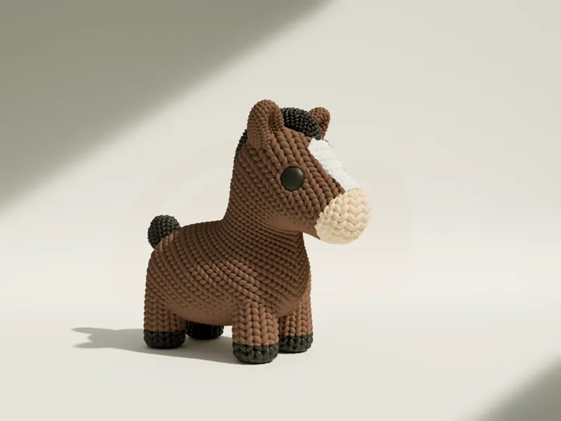 Knitted Horse