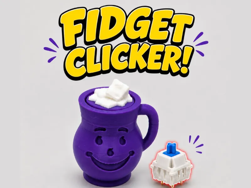 Kool Aid Jug - Fidget Toy (mechanical Clicker)