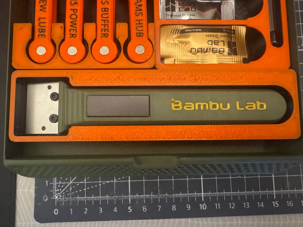 Gridfinity AMS Riser V2 Drawer Scraper BBL - Free 3D Print Model ...