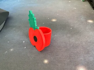 Poppy Woggle/ Slide for Scouts - Remembrance