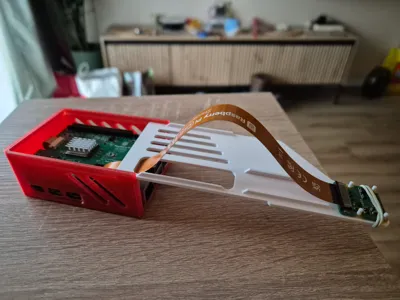 Case for Raspberry 5 with AI HAT+ and camera