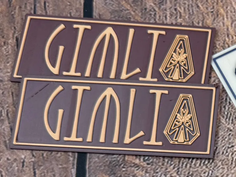 Gimli LOTR Printer Name Tag