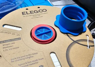 Silica Beads / Desiccant holder spool 53mm+ Spools