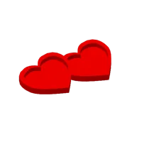 Coupelle double cœur Saint-Valentin — photo 2