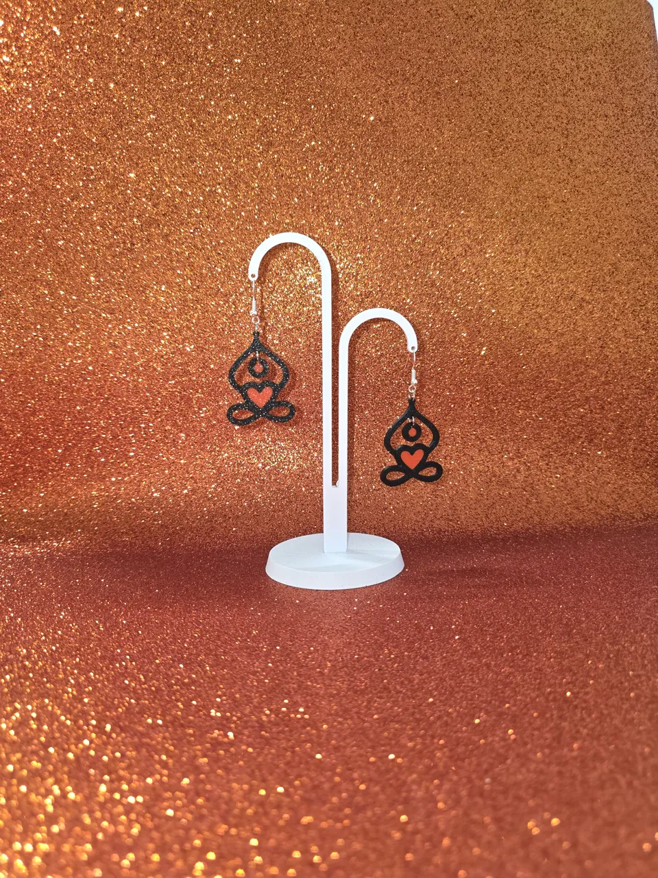Yoga vibes earrings view 3