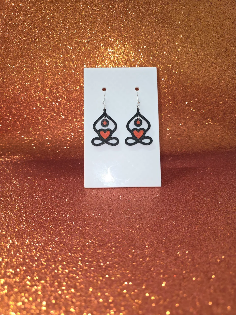 Yoga vibes earrings view 2