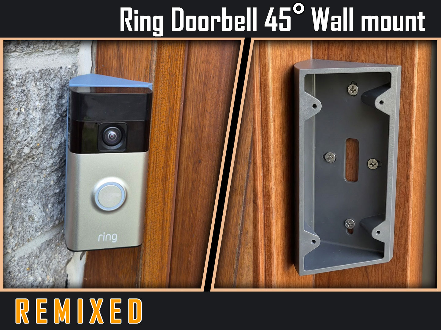 Ring Doorbell 45 Degree Wall Mount