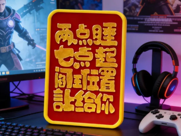 <睡的晚>无需ams 桌面相框文字摆件春节送朋友同事礼物 马年新年礼物 2026新年装饰 麦芽糖