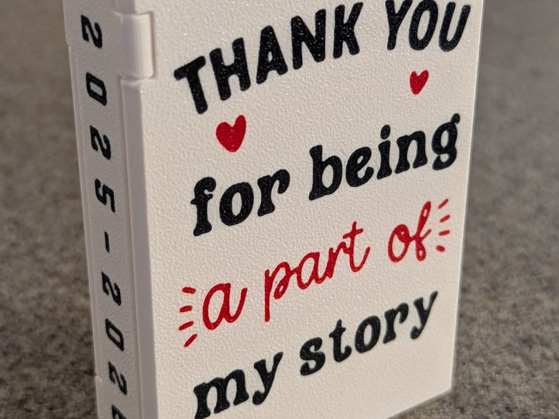 Teacher Appreciation Book Gift Card Holder 